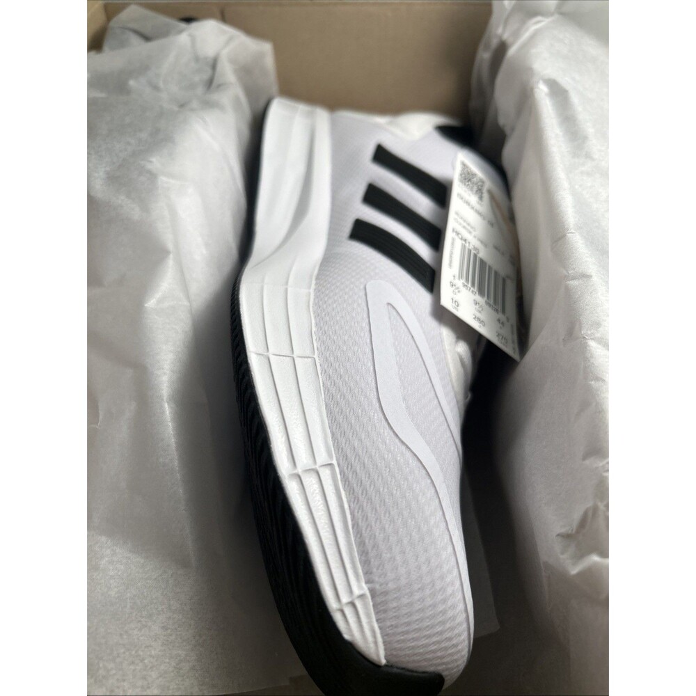 Adidas Duramo 10 Running Shoes Men's Size 10 White/Black - New With Box - Picture 8 of 9